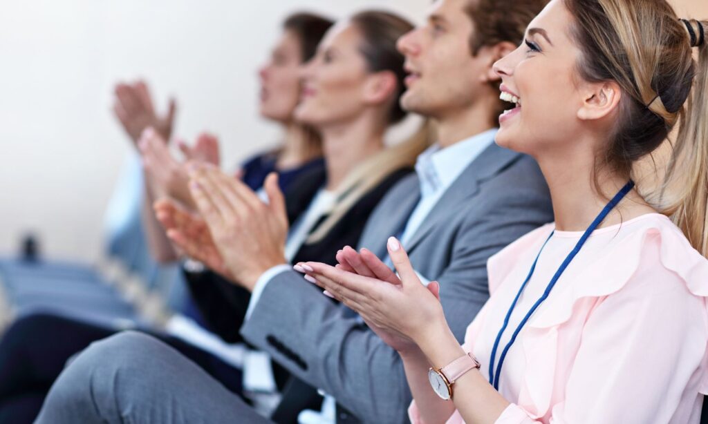 A live event with business professionals