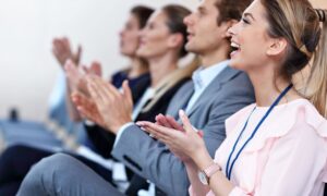 A live event with business professionals