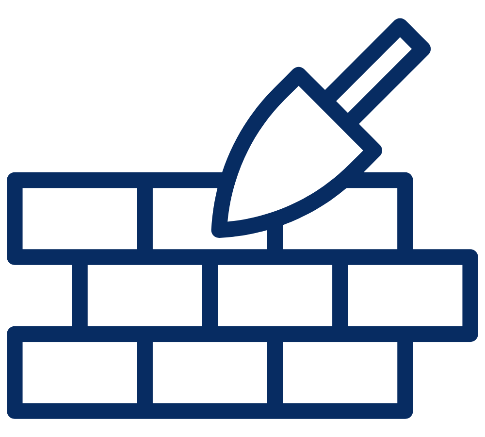 Conceptual image of a building foundation